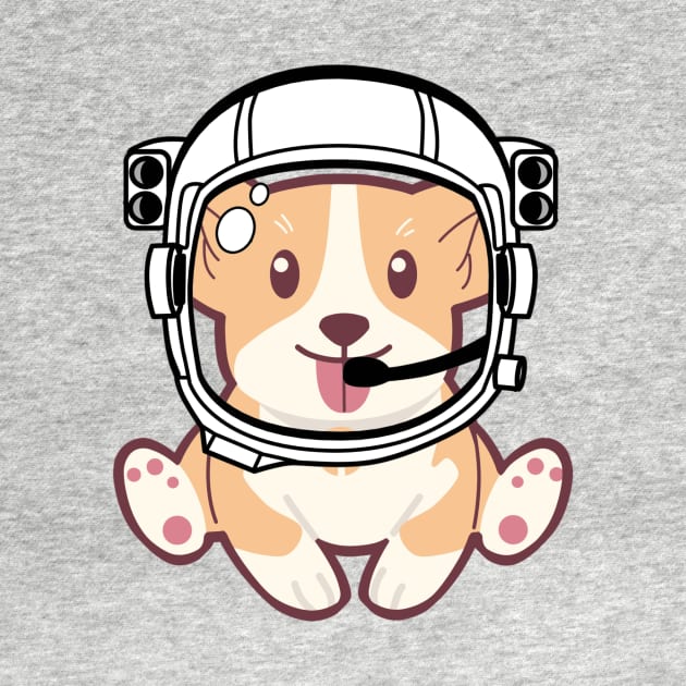 Space Corgi - The Cool Astronaut Puppy! by LukjanovArt